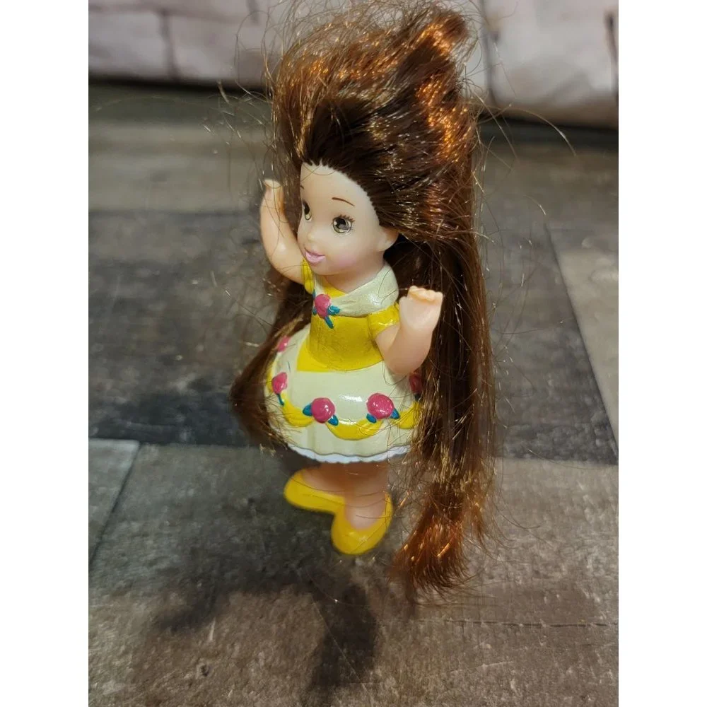 Yellow floral dress doll girl toy‎ figure